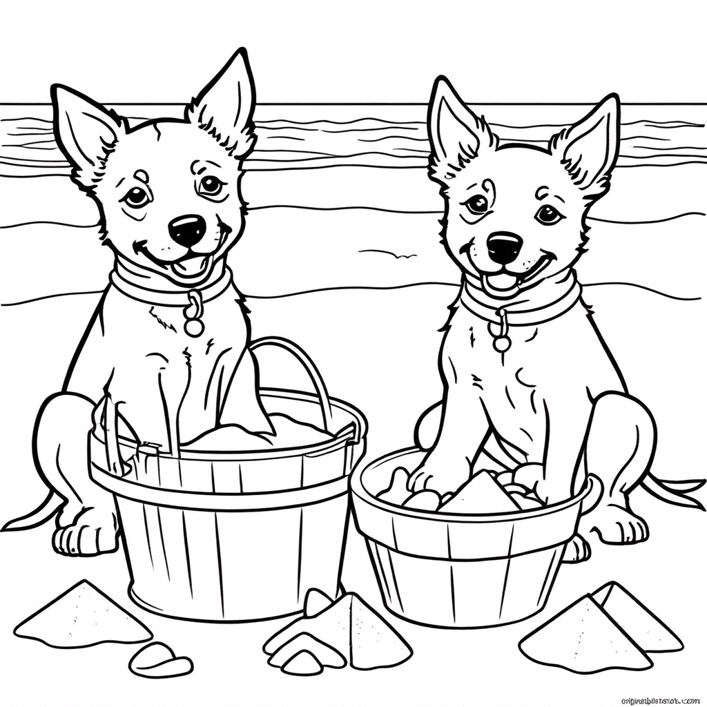 "Bluey Building Sandcastles Fun"