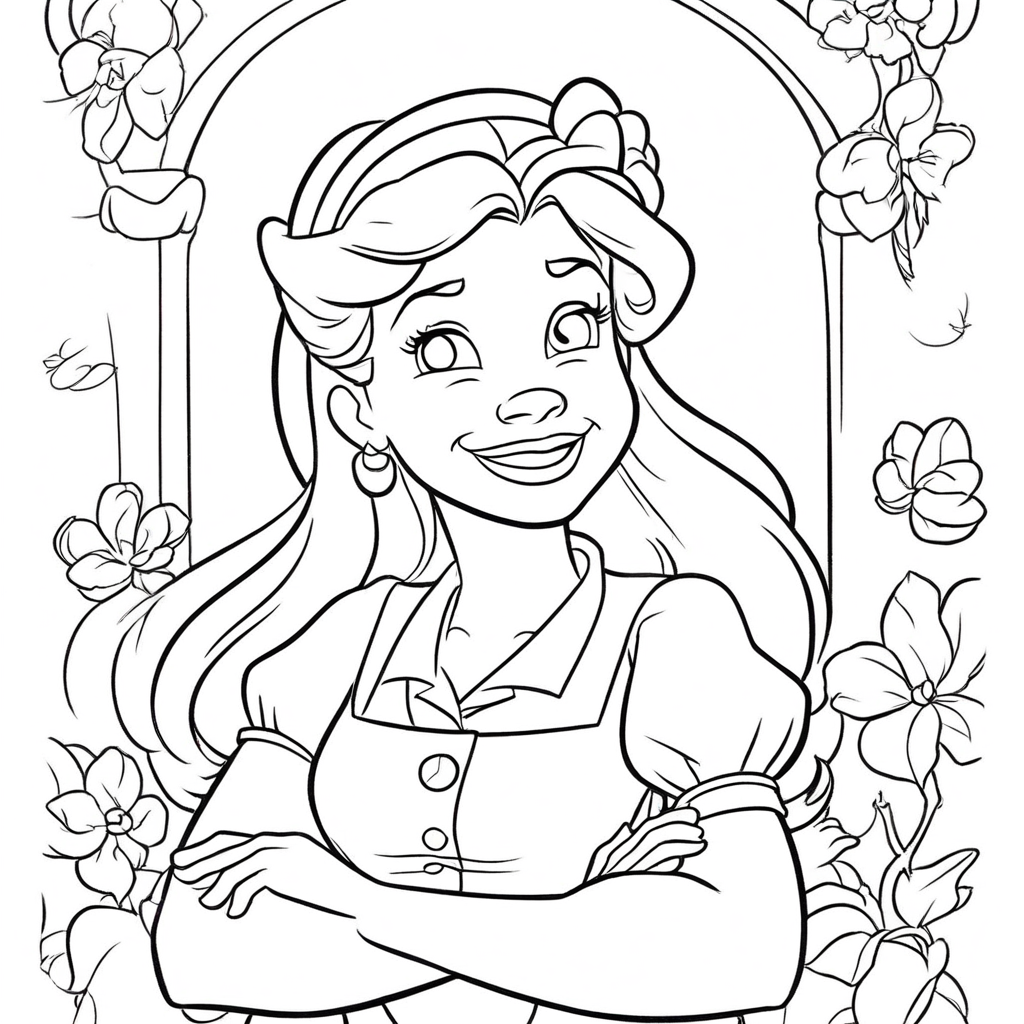 Mickey Mouse Holding Balloons Cheerfully coloring page from Disney theme - free printable line art for kids and adults