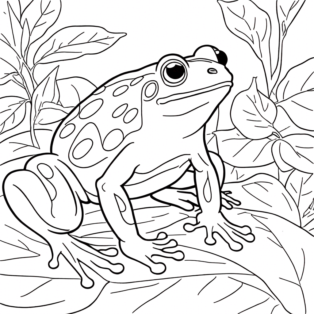 Sapo Camuflado Entre Folhas-2 coloring page from sapo theme - free printable line art for kids and adults