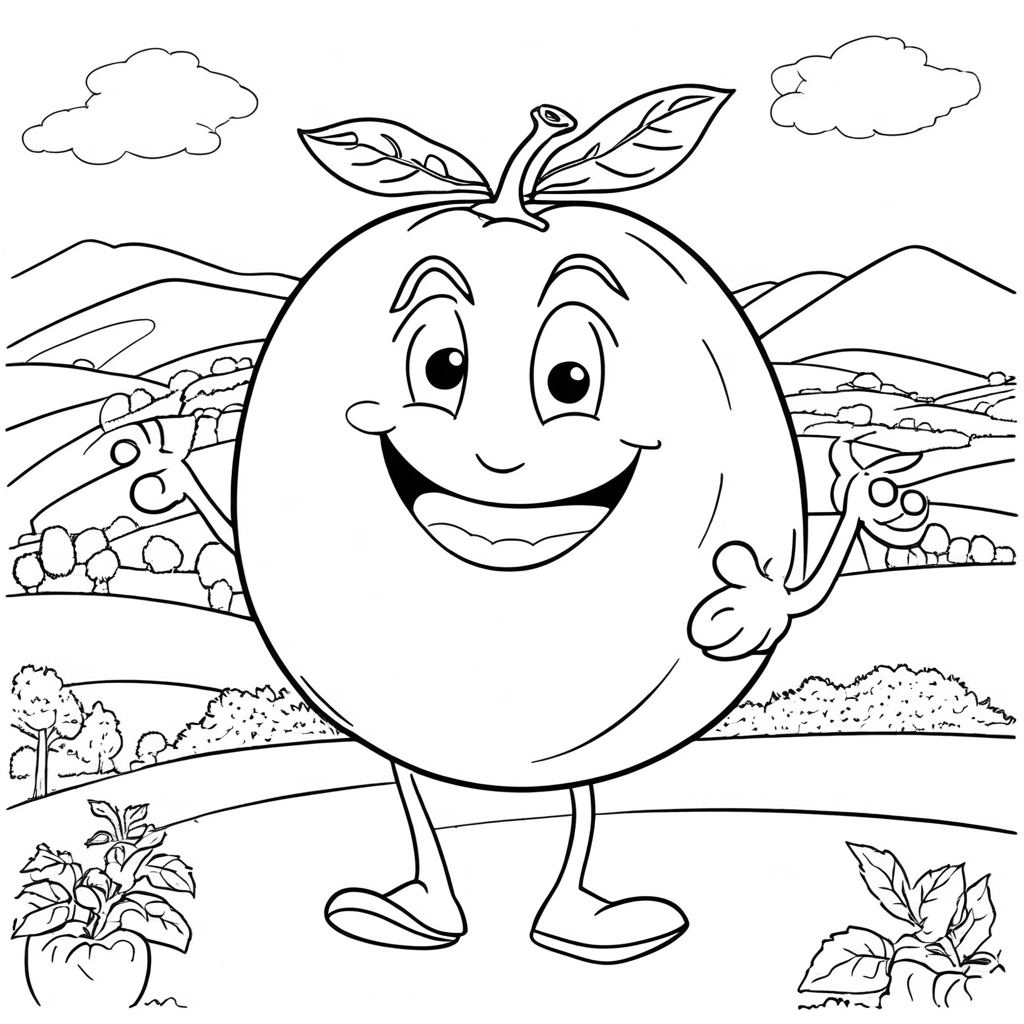 italian-brainrot Tango in Tuscan Skies coloring page from Italian Brainrot theme - free printable line art for kids and adults