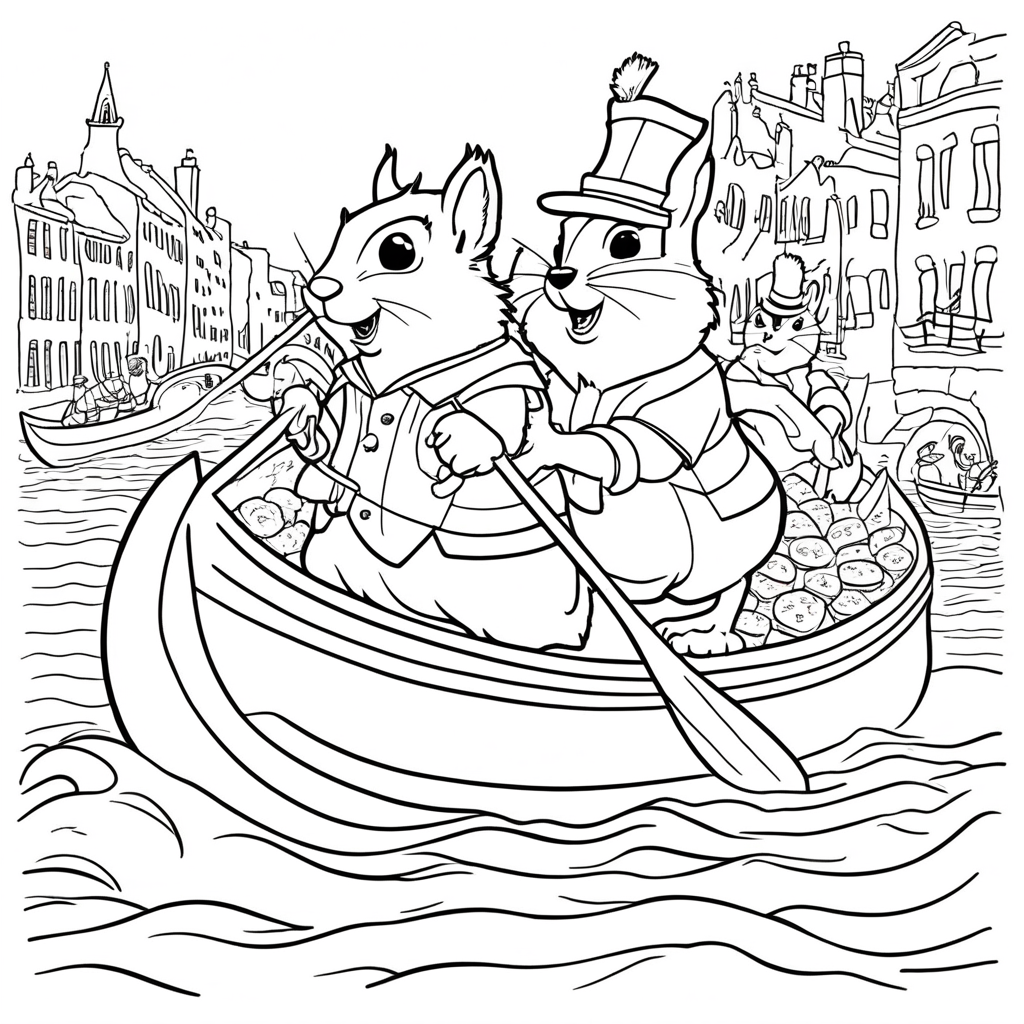 Italian Brainrot Coloring Page