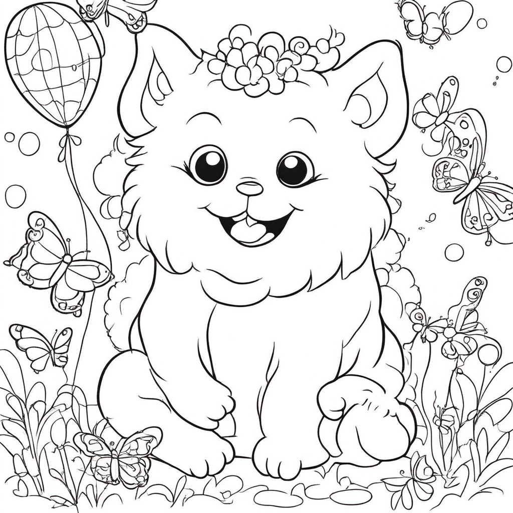 "Labubu and Friends Tea Party" coloring page from Labubu theme - free printable line art for kids and adults