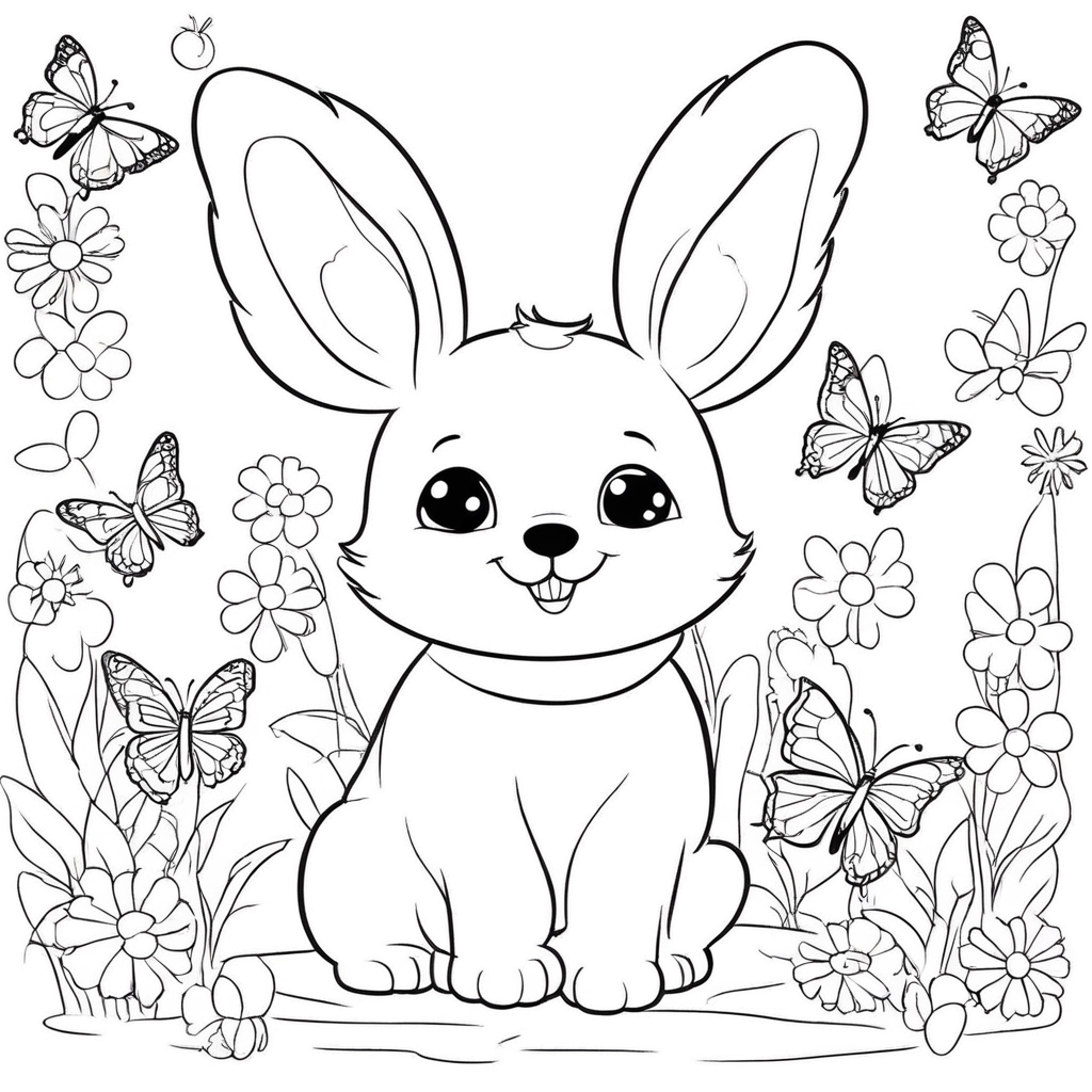 "Labubu Holding Bright Balloons" coloring page from Labubu theme - free printable line art for kids and adults