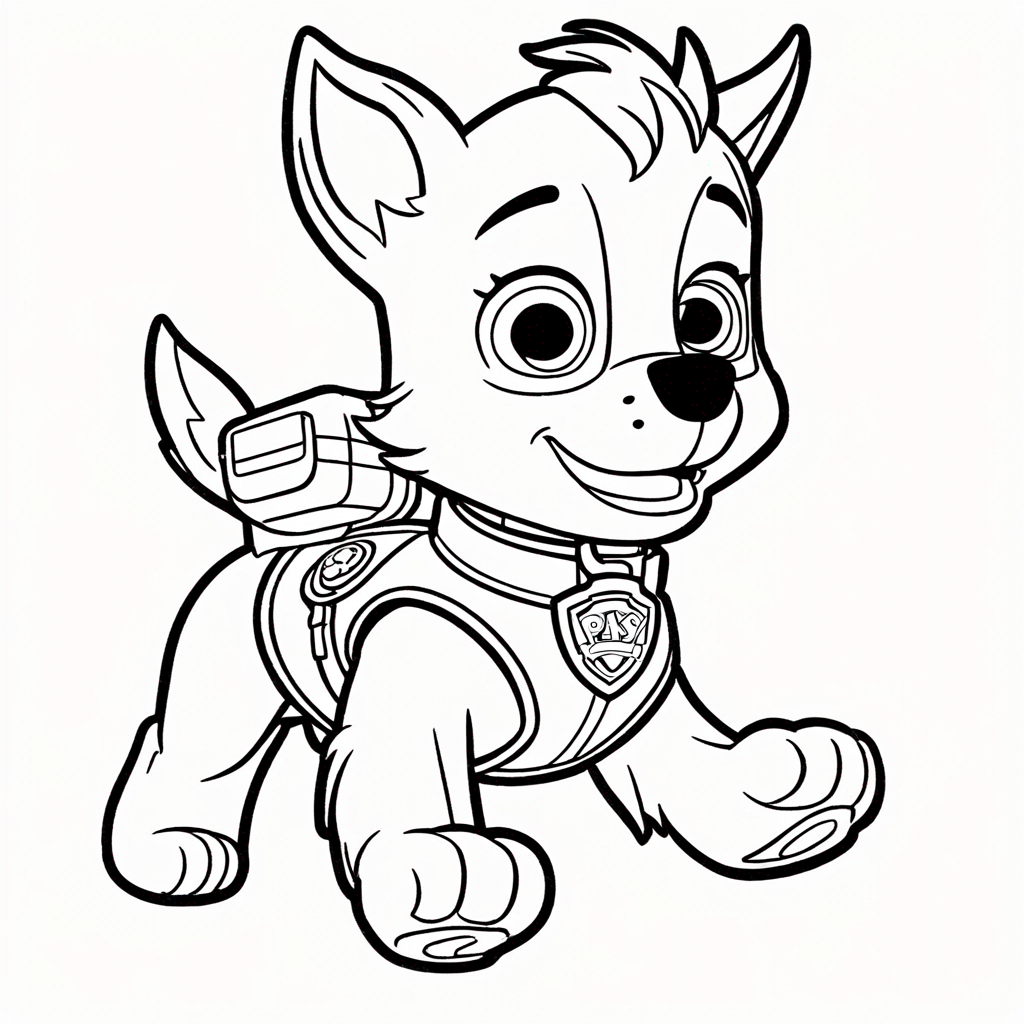 Printable Skye Paw Patrol Flying High coloring page from Đội Bay Siêu Đẳng theme - free printable line art for kids and adults