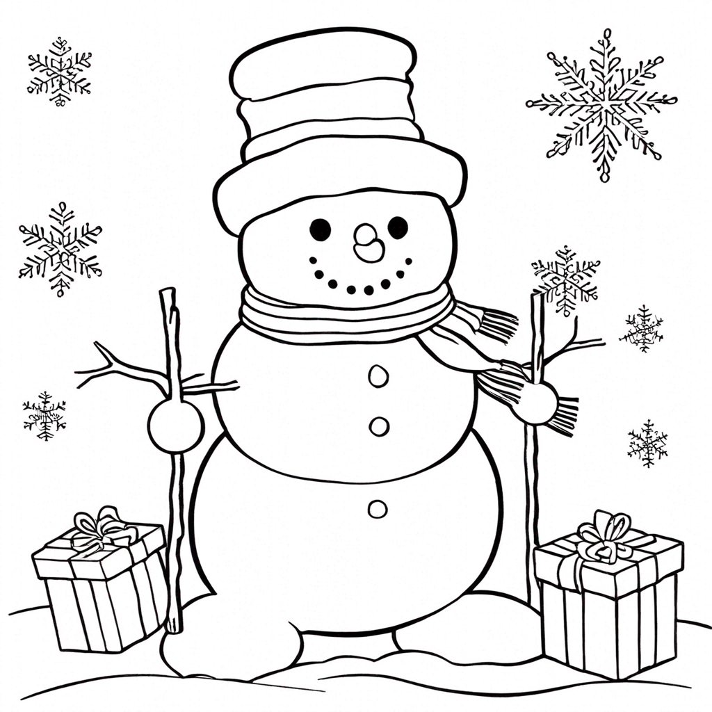 snowman coloring pages theme preview - 20 free printable coloring pages for kids and adults