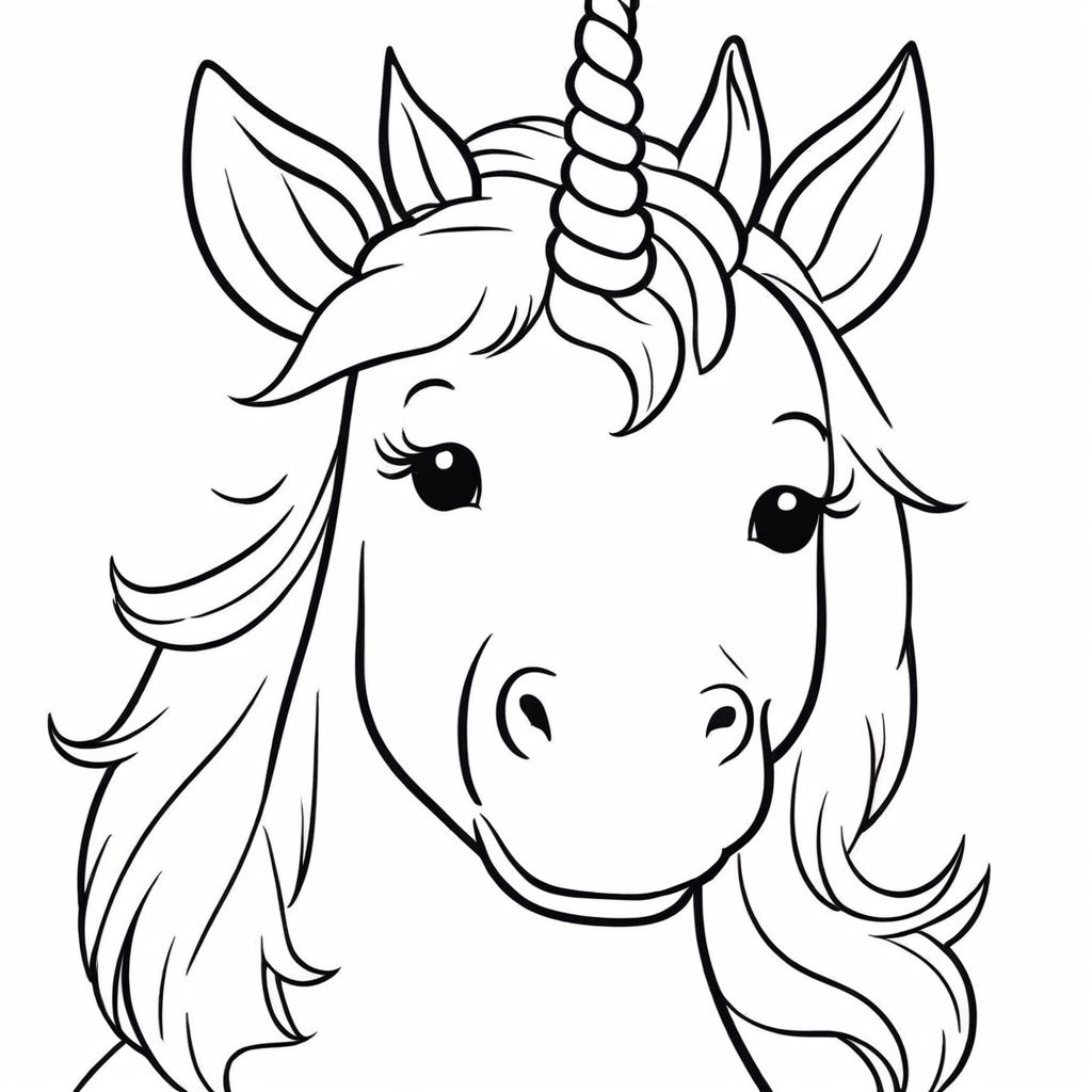 Magical Unicorn Dancing in coloring page from Unicorn theme - free printable line art for kids and adults
