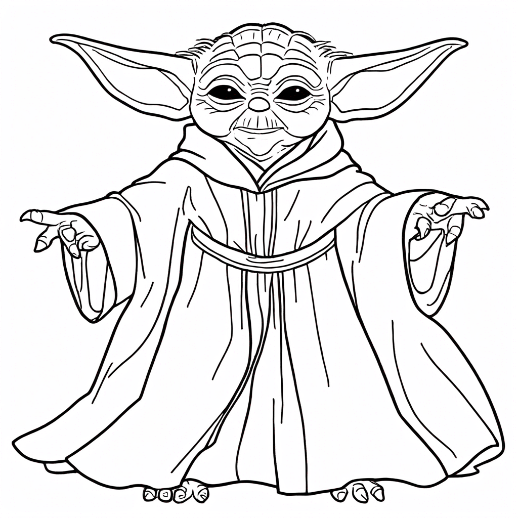 yoda coloring pages theme preview - 13 free printable coloring pages for kids and adults